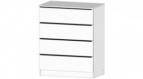 ЭЛЕГАНТ Комод 4 ящика (белый) в Ишиме - ishim.ok-mebel.com | фото