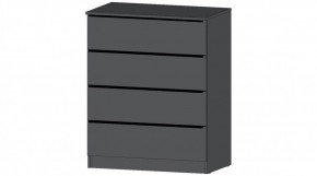 ЭЛЕГАНТ Комод 4 ящика (графит) в Ишиме - ishim.ok-mebel.com | фото