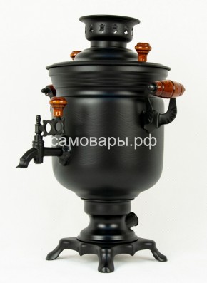 Электрический самовар "Черный Русский" матовая банка на 3 литра (Ограниченная серия) в Ишиме - ishim.ok-mebel.com | фото