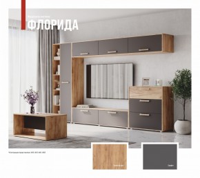 ФЛОРИДА Гостиная (модульная) дуб золотой/графит в Ишиме - ishim.ok-mebel.com | фото
