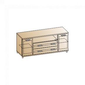 Гостиная Мелисса Композиция 1 (Гикори Джексон светлый) в Ишиме - ishim.ok-mebel.com | фото 4