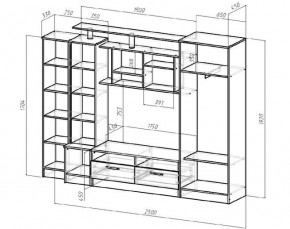 ОСКАР Гостиная (Венге/Анкор светлый) в Ишиме - ishim.ok-mebel.com | фото 2