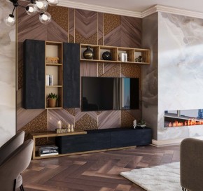 ХЛОЯ Гостиная (Дуб Вотан/Обсидиан) модульная в Ишиме - ishim.ok-mebel.com | фото 11