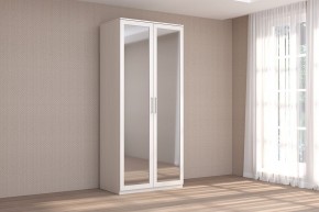 Кэт-4 Шкаф 2-х ств (2 дв зерк) (МДФ Бодега белая) в Ишиме - ishim.ok-mebel.com | фото