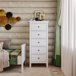 Комод 05 Кантри белый с пятью ящиками в Ишиме - ishim.ok-mebel.com | фото 4