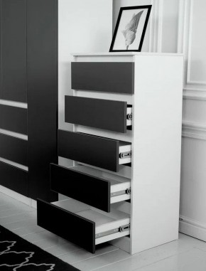 Комод 600 Парус (Белый/Графит) в Ишиме - ishim.ok-mebel.com | фото 2