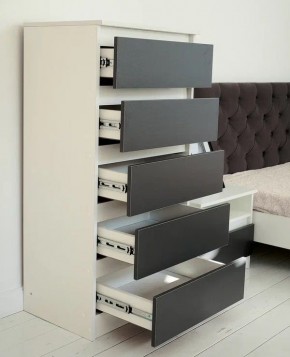 Комод 600 Парус (Белый/Графит) в Ишиме - ishim.ok-mebel.com | фото 3