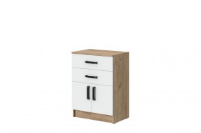 Комод Эконом (Дуб Крафт золотой/Белый текстурный) в Ишиме - ishim.ok-mebel.com | фото