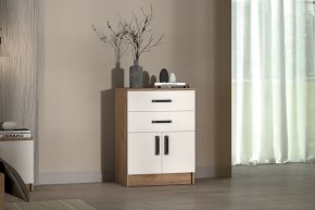 Комод Эконом (Дуб крафт золотой/Белый текстурный) в Ишиме - ishim.ok-mebel.com | фото 3