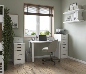 Комод Ингар белый высокий с пятью выдвижными ящиками в Ишиме - ishim.ok-mebel.com | фото 2