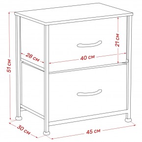 Комод Leset Линкс 2 ящ. (к/з), Каркас Белый, ящики Белые в Ишиме - ishim.ok-mebel.com | фото 8