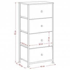 Комод Leset Линкс 4 ящика (МДФ) в Ишиме - ishim.ok-mebel.com | фото 12