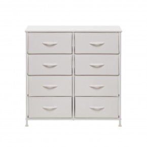 Комод Leset Линкс 8 ящ. (к/з), Каркас Белый, ящики Белые в Ишиме - ishim.ok-mebel.com | фото