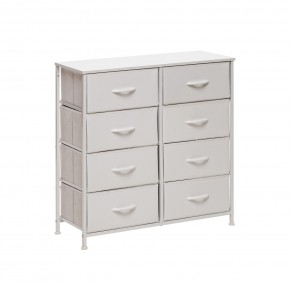 Комод Leset Линкс 8 ящ. (к/з), Каркас Белый, ящики Белые в Ишиме - ishim.ok-mebel.com | фото 3