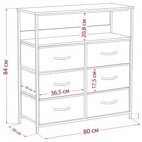 Комод Leset Локи 6 ящ. с полкой в Ишиме - ishim.ok-mebel.com | фото 12