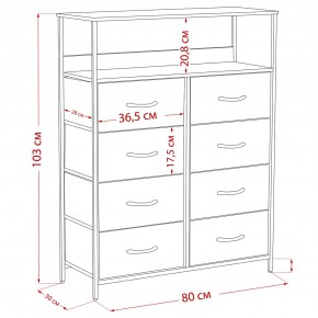Комод Leset Локи 8 ящ. с полкой в Ишиме - ishim.ok-mebel.com | фото 12