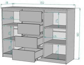 Комод Мальта K118 в Ишиме - ishim.ok-mebel.com | фото 2