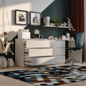 Комод МАЛЬТА с тремя выдвижными ящиками, цвет белый в Ишиме - ishim.ok-mebel.com | фото 4