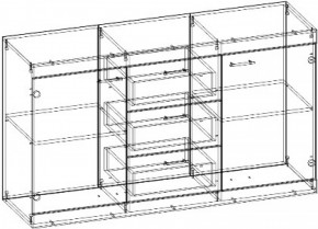 СОНАТА КС-1500 Комод (Дуб сонома/Белый глянец) в Ишиме - ishim.ok-mebel.com | фото 2