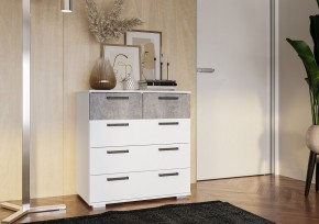 Комод Стандарт-5 NEW (белый/цемент светлый) в Ишиме - ishim.ok-mebel.com | фото 3