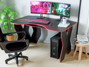 Компьютерный стол КЛ №9.0 (Черный/Красный) в Ишиме - ishim.ok-mebel.com | фото 3