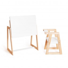 Комплект детской мебели стол и  два стула Я САМ "Лофт-Дуо" (Белый) в Ишиме - ishim.ok-mebel.com | фото 4