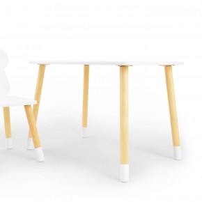 Комплект детской мебели стол и стул Корона (Белый/Белый/Береза) в Ишиме - ishim.ok-mebel.com | фото 2
