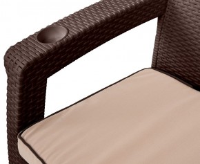 Комплект кресел Yalta Premium Double Seat (Ялта) шоколадный (+подушки под спину) в Ишиме - ishim.ok-mebel.com | фото 2