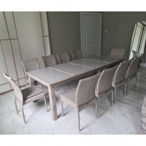 Комплект плетеной мебели T438/Y380C-W85 Latte (10+1) + подушки в Ишиме - ishim.ok-mebel.com | фото 3