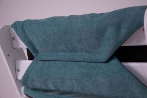 Комплект растущий стул и подушки Конёк Горбунёк Комфорт  (Бело-небесный, Волна) в Ишиме - ishim.ok-mebel.com | фото