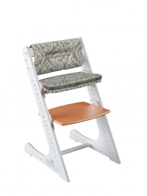 Комплект растущий стул и подушки Конёк Горбунёк Комфорт  (Бело-оранжевый, Арабика) в Ишиме - ishim.ok-mebel.com | фото