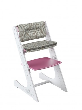 Комплект растущий стул и подушки Конёк Горбунёк Комфорт  (Бело-розовый, Арабика) в Ишиме - ishim.ok-mebel.com | фото 1