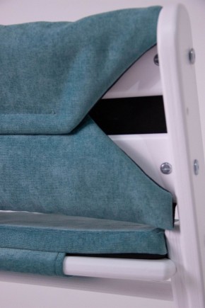Комплект растущий стул и подушки Конёк Горбунёк Комфорт  (Бело-сиреневый, Волна) в Ишиме - ishim.ok-mebel.com | фото