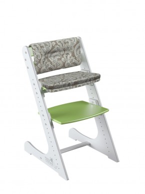 Комплект растущий стул и подушки Конёк Горбунёк Комфорт  (Бело-зеленый, Арабика) в Ишиме - ishim.ok-mebel.com | фото