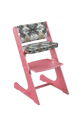Комплект растущий стул и подушки Конёк Горбунёк Комфорт  (Коралловый, Лабиринт) в Ишиме - ishim.ok-mebel.com | фото 1