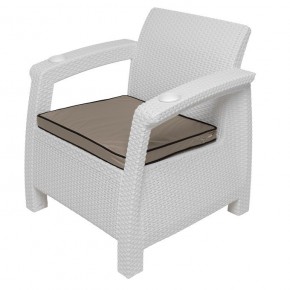 Комплект уличной мебели Yalta Premium Terrace Set (Ялта) белый (+подушки под спину) в Ишиме - ishim.ok-mebel.com | фото 7