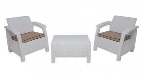 Комплект уличной мебели Yalta Premium Terrace Set (Ялта) белый (+подушки под спину) в Ишиме - ishim.ok-mebel.com | фото 8