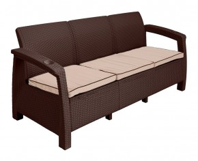 Комплект уличной мебели Yalta Premium Terrace Triple Set (Ялта) шоколадный (+подушки под спину) в Ишиме - ishim.ok-mebel.com | фото 3