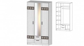 КОСТА-РИКА Шкаф 3-х створчатый (анкор светлый) в Ишиме - ishim.ok-mebel.com | фото