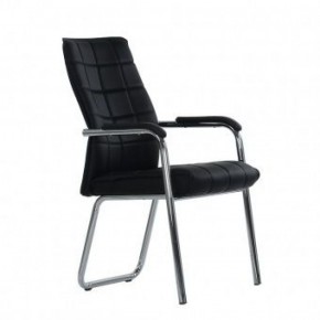 Кресло Barneo K-14 для посетителей и переговорных (черный) в Ишиме - ishim.ok-mebel.com | фото 1