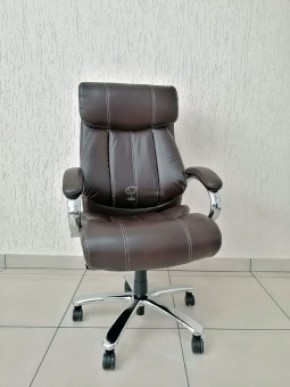 Кресло Barneo K-303 для руководителя (коричневая экокожа) в Ишиме - ishim.ok-mebel.com | фото 1