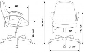 Кресло Бюрократ CH-808-LOW/#B черный 3С11 в Ишиме - ishim.ok-mebel.com | фото 4