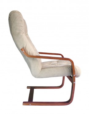 Кресло для отдыха (пружинка) Магнат 102-З-КР замша КРЕМ в Ишиме - ishim.ok-mebel.com | фото 2