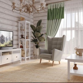 Кресло для отдыха Саари светло-серое, ткань рогожка в Ишиме - ishim.ok-mebel.com | фото 4