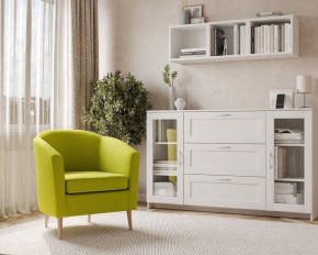 Кресло для отдыха Тунне жёлто-зелёное, ткань рогожка в Ишиме - ishim.ok-mebel.com | фото 3