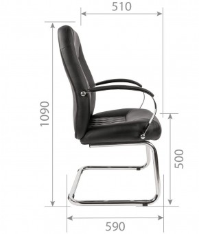 Кресло для посетителя CHAIRMAN 950 V Черное в Ишиме - ishim.ok-mebel.com | фото 5