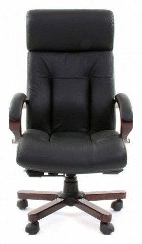Кресло для руководителя Chairman 421 черный/орех темный, черный в Ишиме - ishim.ok-mebel.com | фото 2