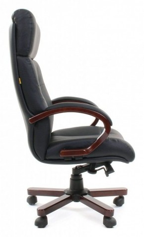 Кресло для руководителя Chairman 421 черный/орех темный, черный в Ишиме - ishim.ok-mebel.com | фото 3