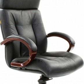 Кресло для руководителя Chairman 421 черный/орех темный, черный в Ишиме - ishim.ok-mebel.com | фото 6