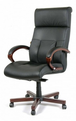 Кресло для руководителя Chairman 421 черный/орех темный, черный в Ишиме - ishim.ok-mebel.com | фото 7